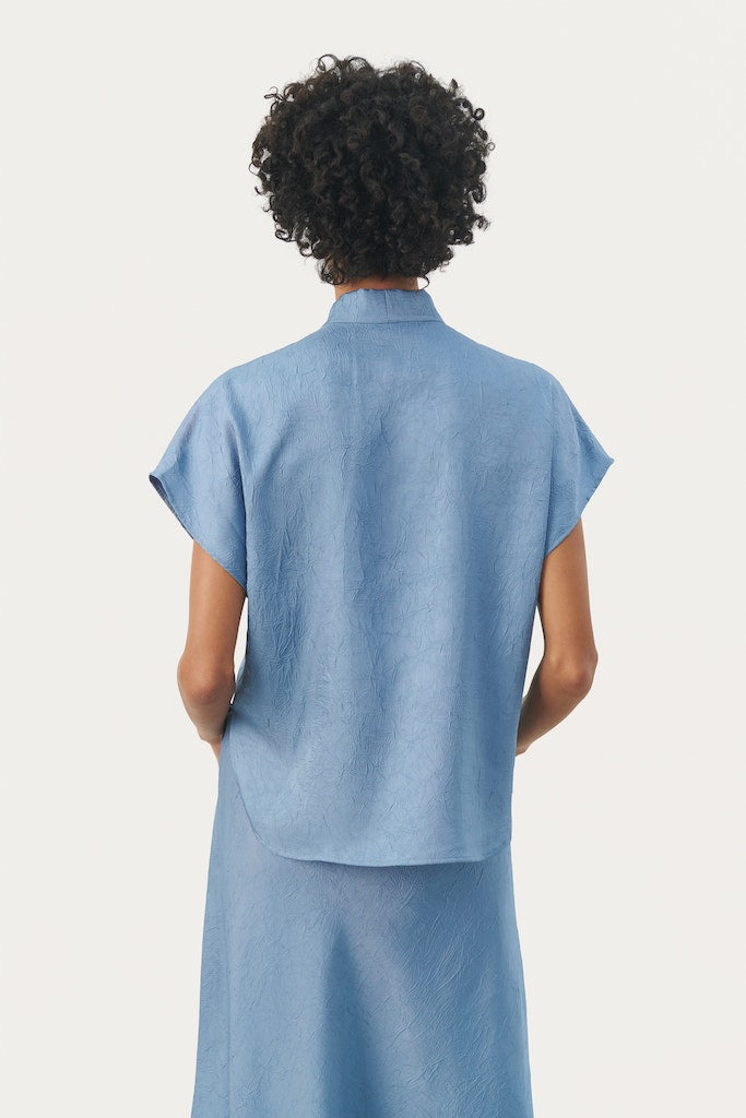 Blouses korte mouw blauw Part Two