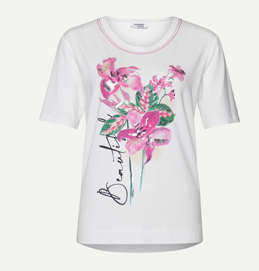 T-shirts korte mouw roze Sommermann