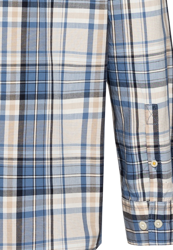 Hemden lange mouw blauw Camel active