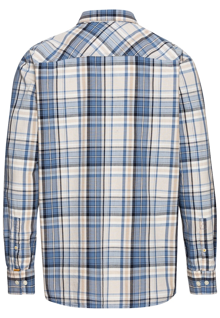 Hemden lange mouw blauw Camel active