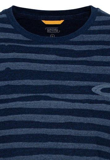 T-shirts lange mouw navy Camel active