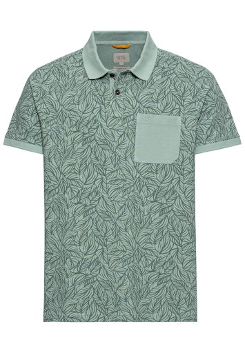 Polo's korte mouw groen Camel active