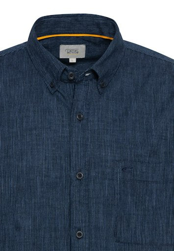 Hemden korte mouw navy Camel active