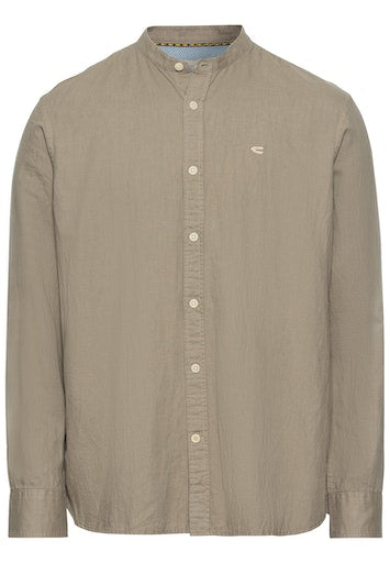 Hemden lange mouw beige Camel active