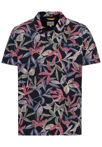 Polo's korte mouw navy Camel active