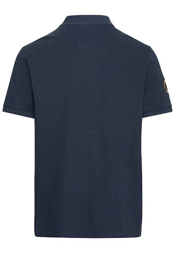 Polo's korte mouw navy Camel active