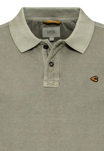 Polo's korte mouw groen Camel active