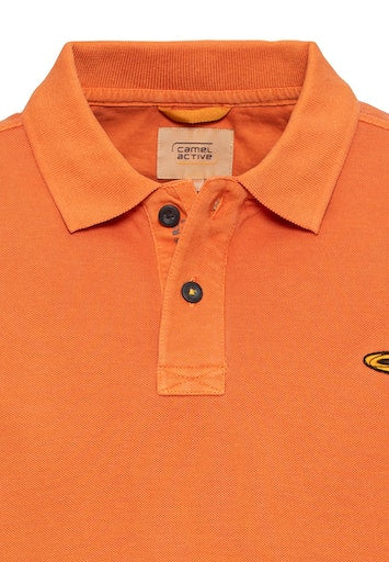 Polo's korte mouw oranje Camel active