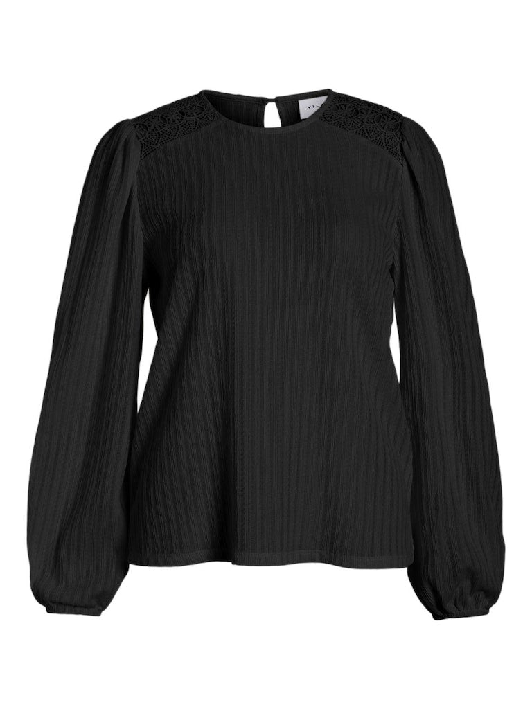 Blouses lange mouw zwart VILA