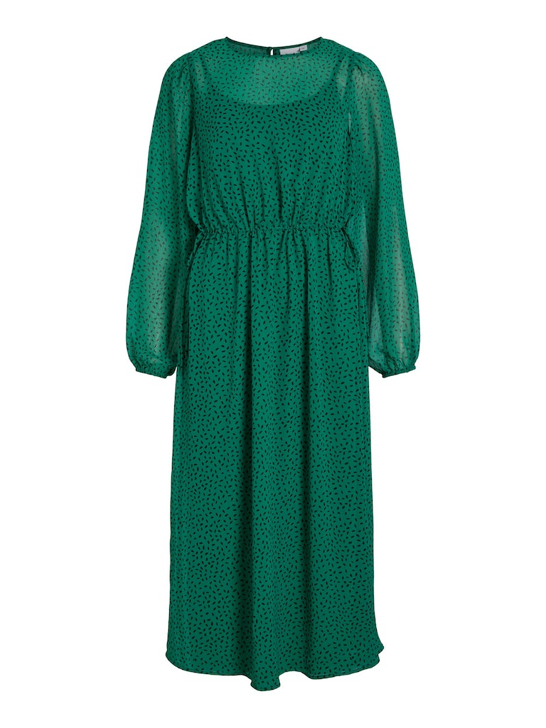 Jurken lange mouw groen VILA