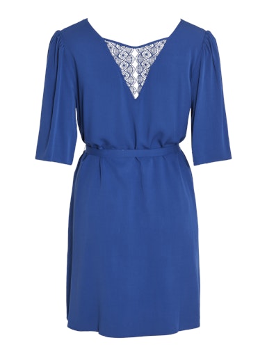 Jurken lange mouw blauw VILA