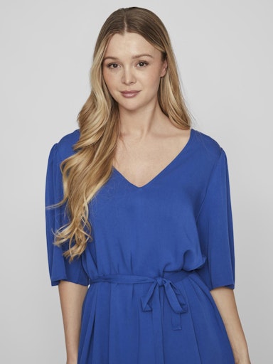 Jurken lange mouw blauw VILA