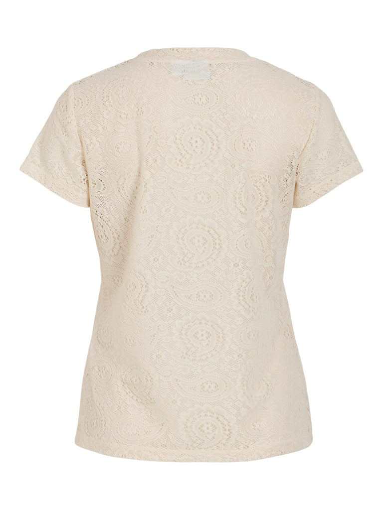 T-shirts korte mouw beige VILA