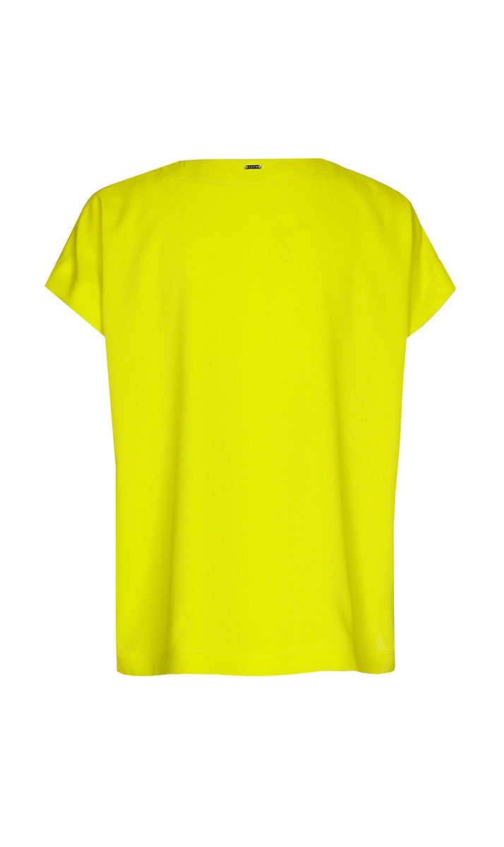 Blouses korte mouw geel Xandres