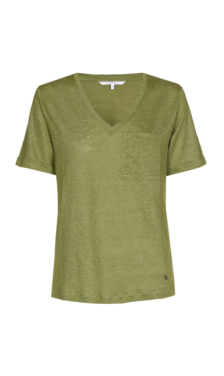 T-shirts korte mouw groen Xandres