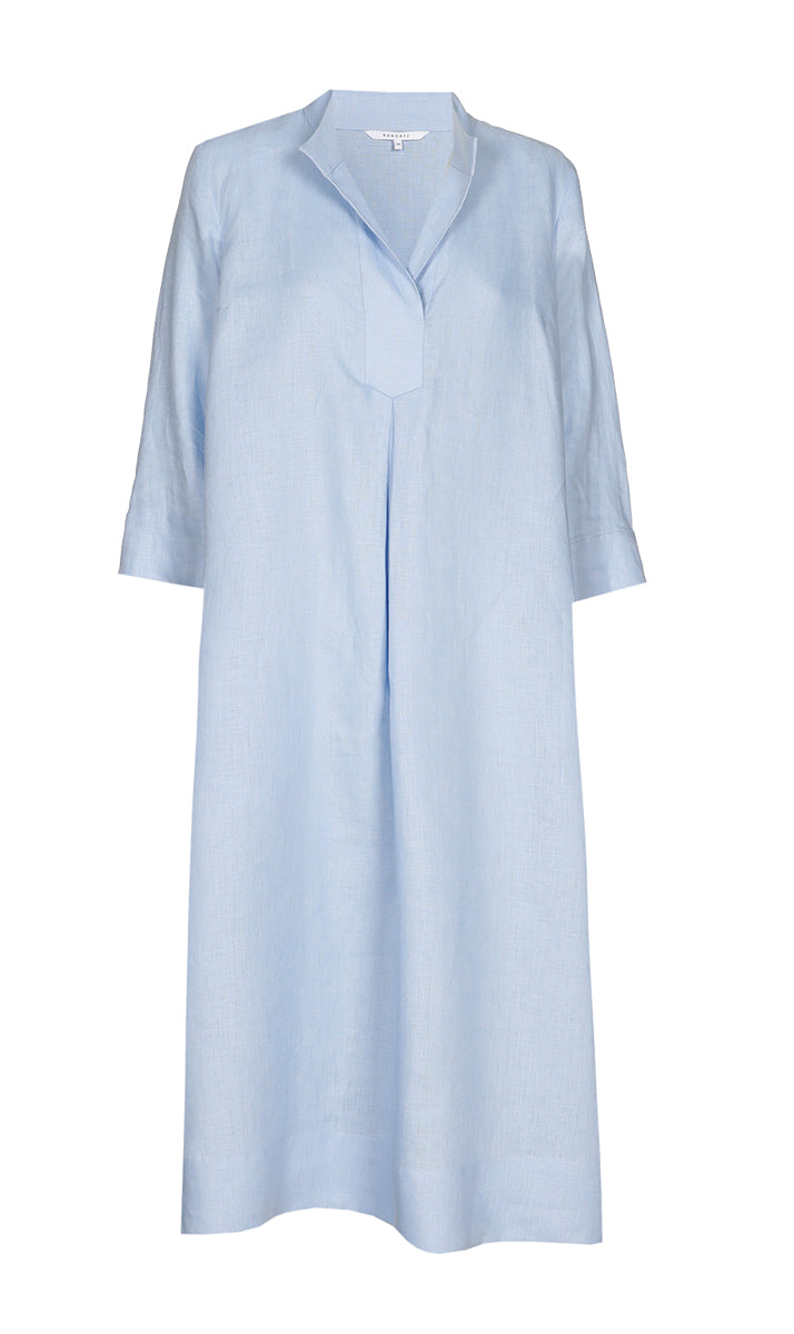 Jurken lange mouw blauw Xandres