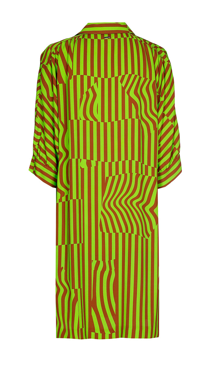 Jurken lange mouw groen Xandres