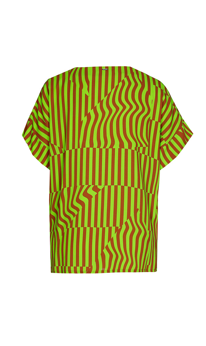 Blouses korte mouw groen Xandres Gold