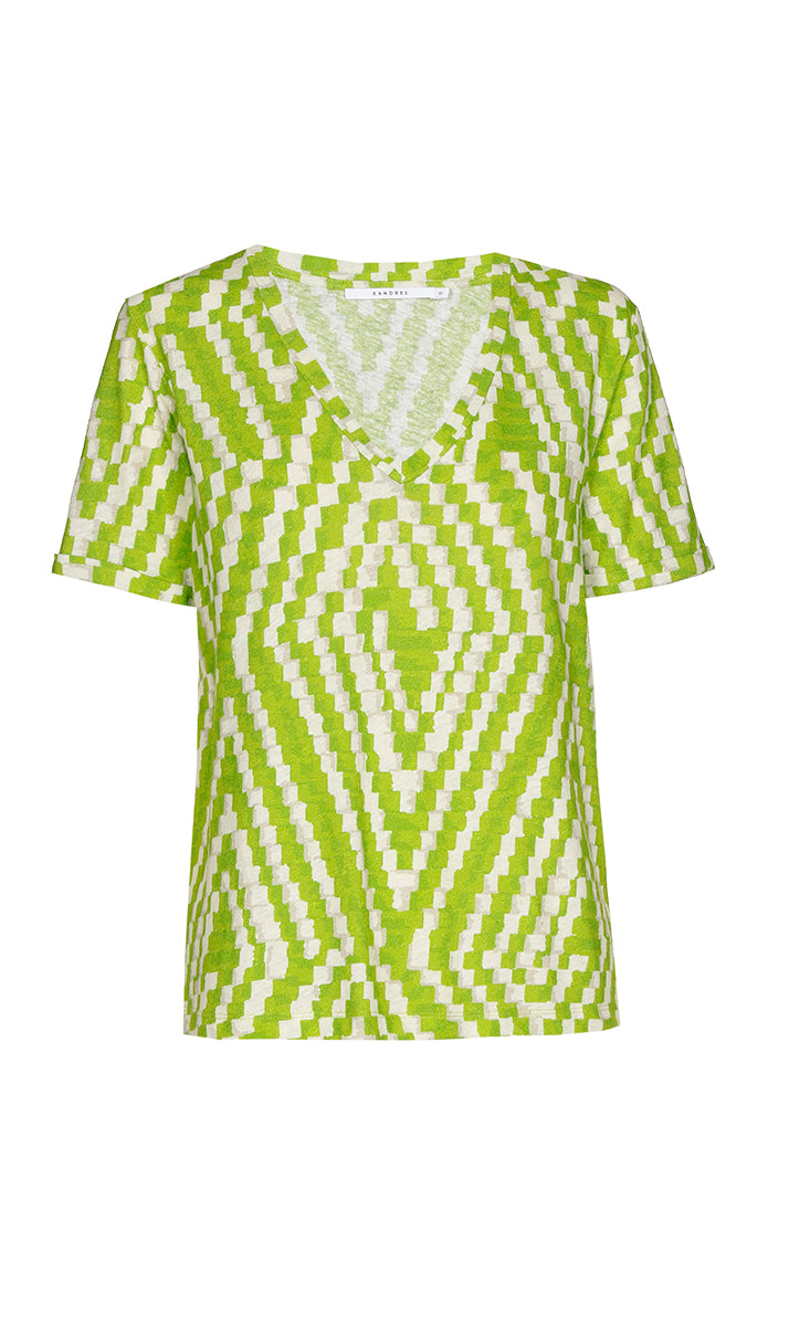 T-shirts korte mouw groen Xandres