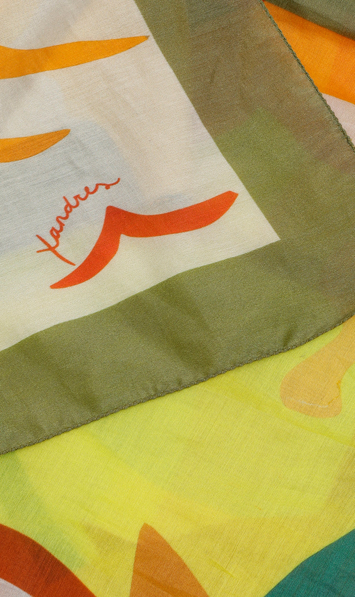 Sjaals groen Xandres