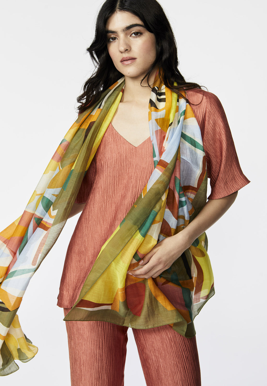 Sjaals groen Xandres