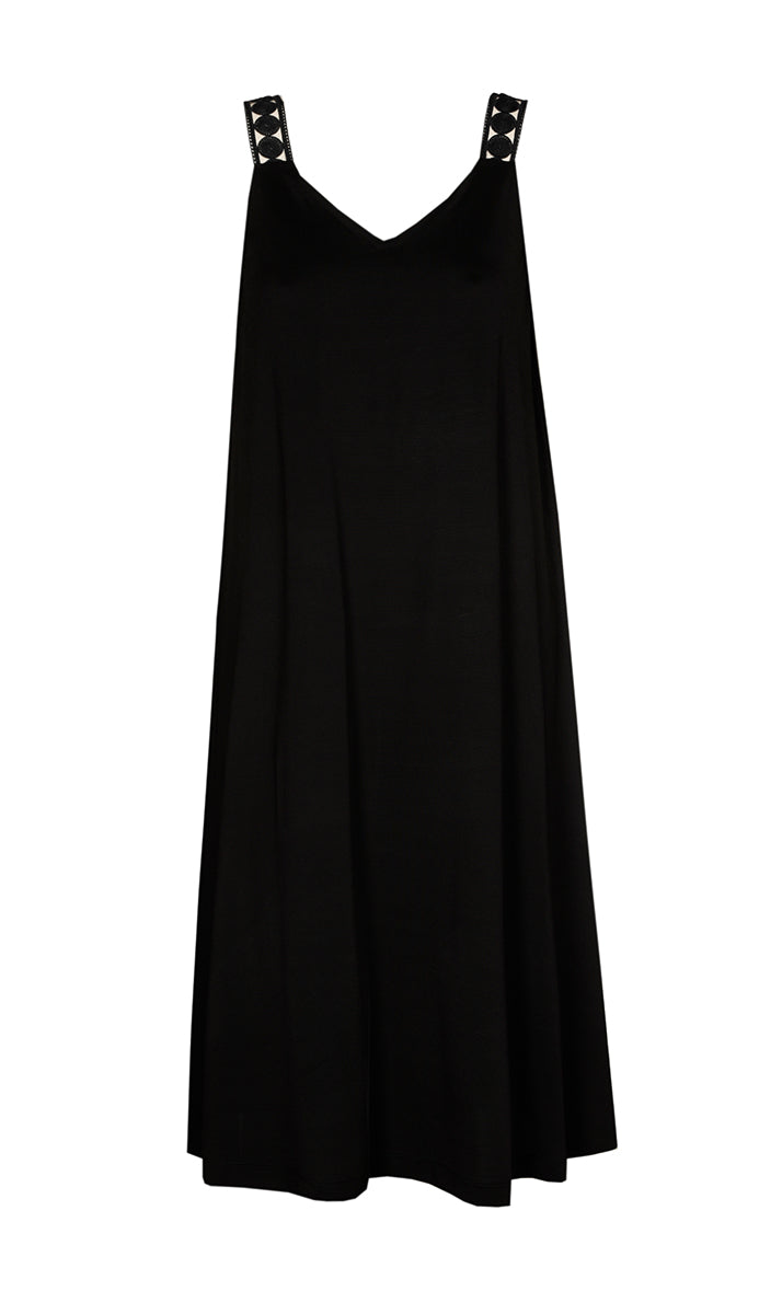 Jurken zonder mouw zwart Xandres Gold