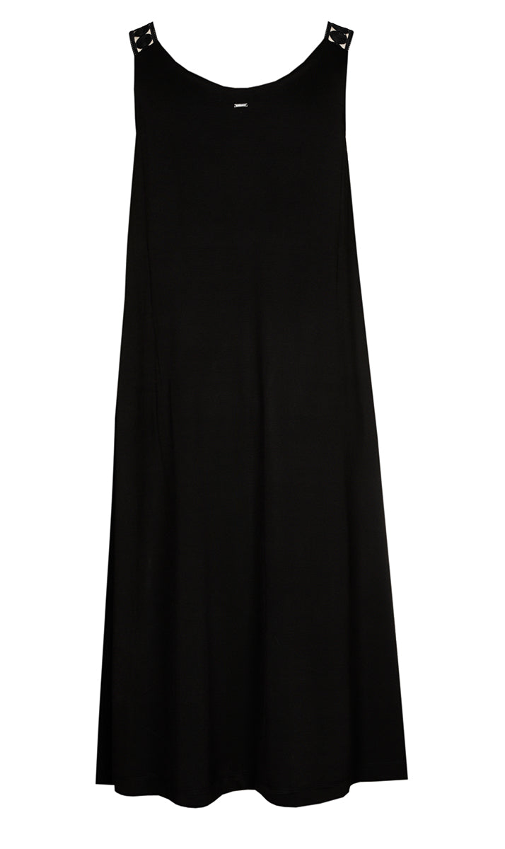 Jurken zonder mouw zwart Xandres Gold