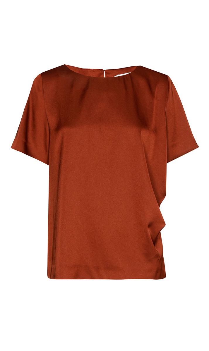Blouses korte mouw oranje Xandres