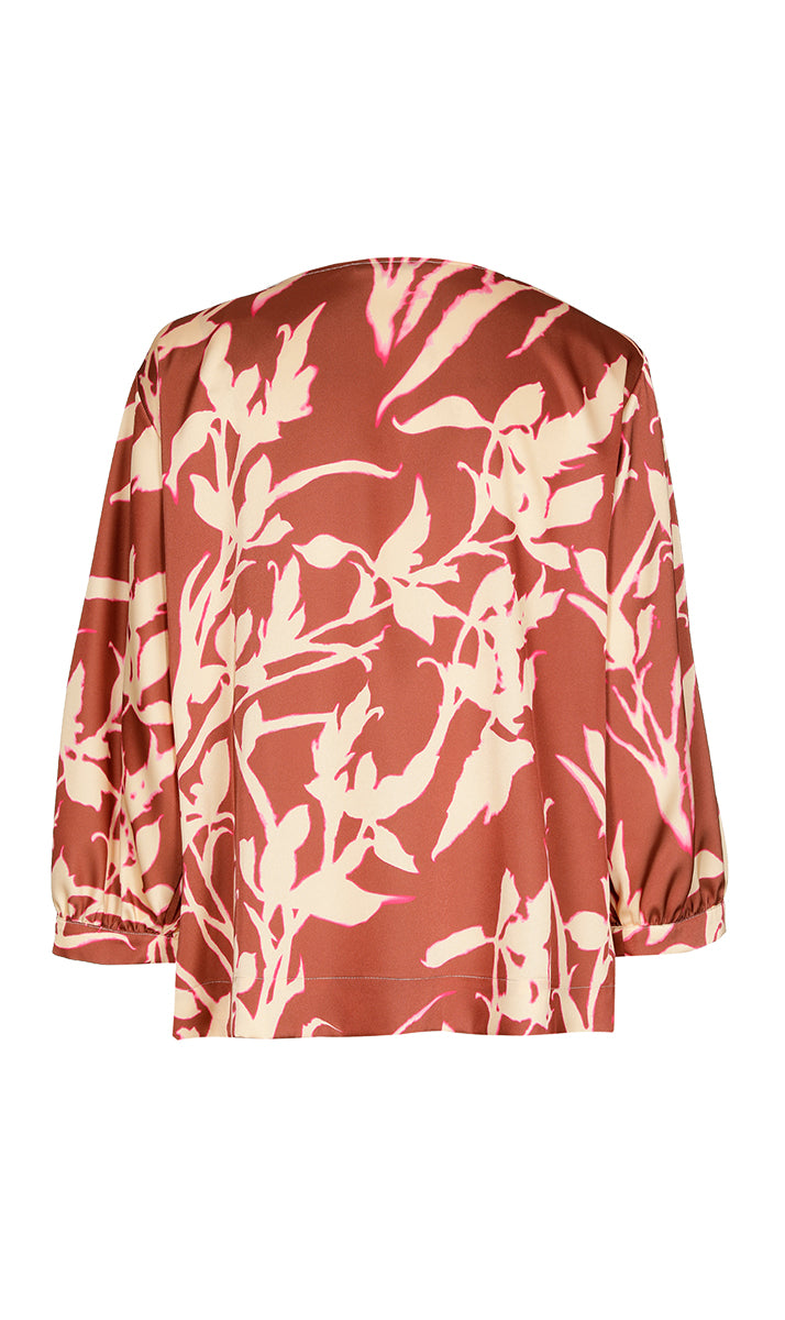 Blouses lange mouw oranje Xandres