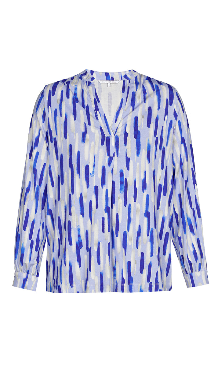 Blouses lange mouw blauw Xandres Gold
