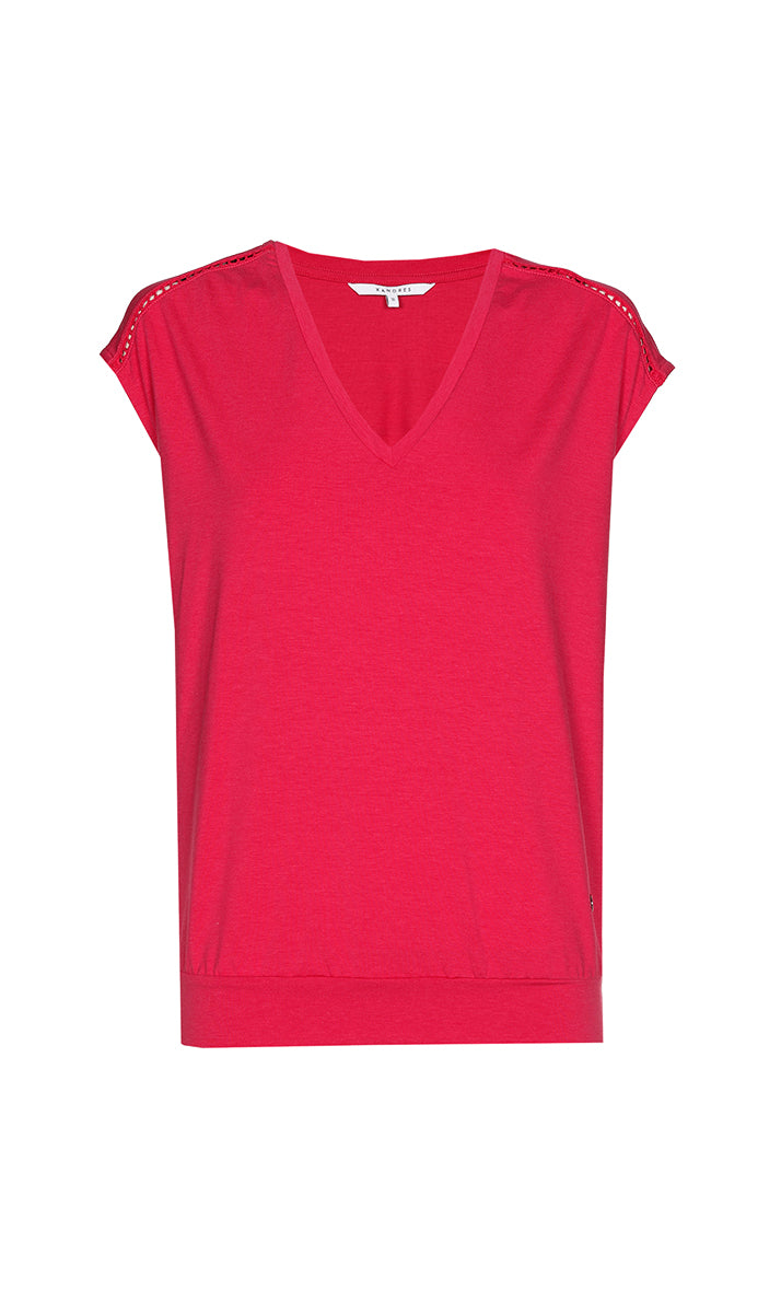 T-shirts korte mouw roze Xandres
