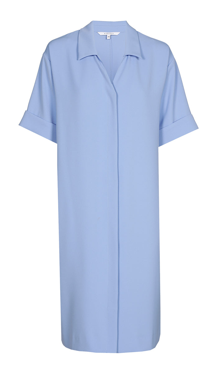 Jurken korte mouw blauw Xandres