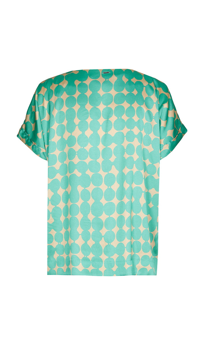 Blouses korte mouw groen Xandres