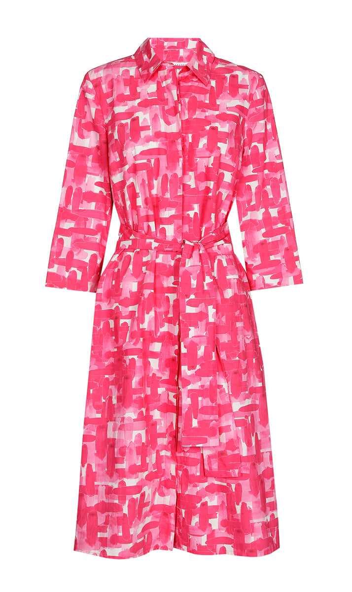 Jurken lange mouw roze Xandres