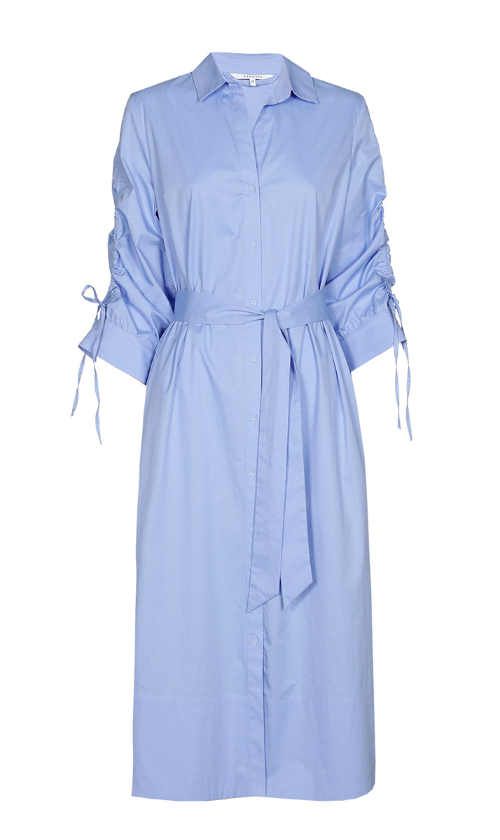 Jurken lange mouw blauw Xandres