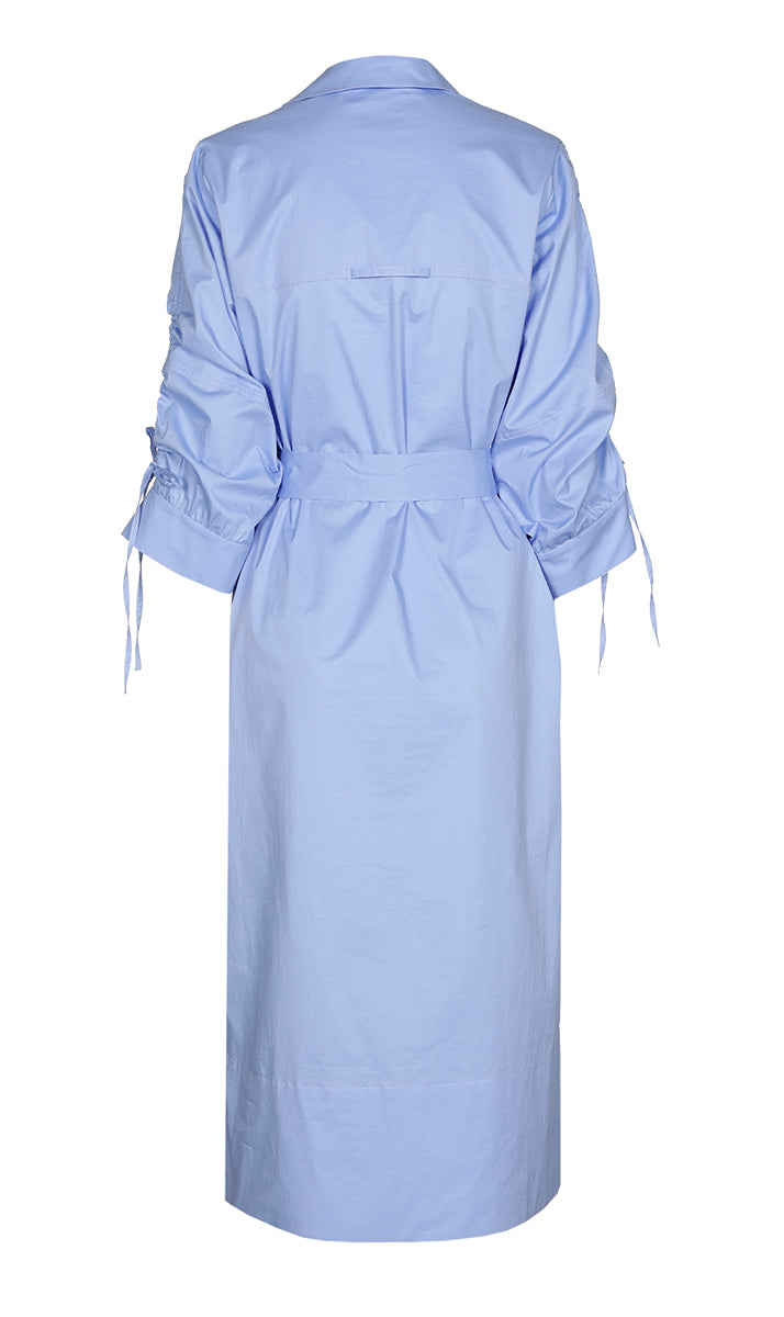 Jurken lange mouw blauw Xandres