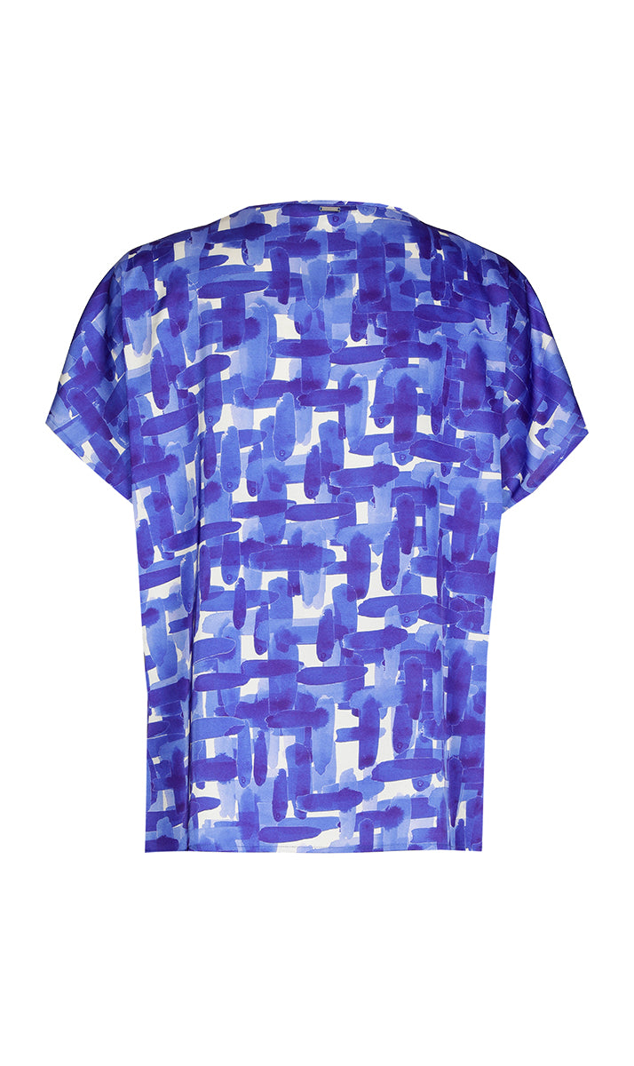 Blouses korte mouw paars Xandres