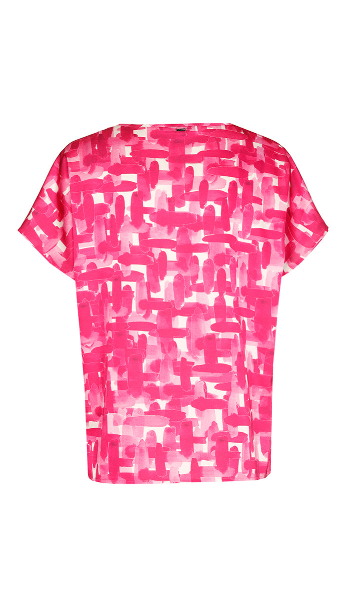 Blouses korte mouw roze Xandres