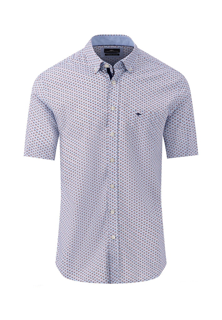 Hemden korte mouw rood Fynch-Hatton