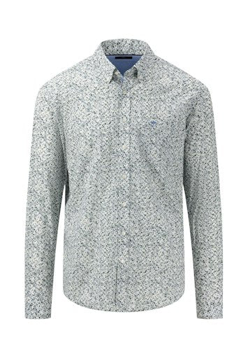 Hemden lange mouw groen Fynch-Hatton