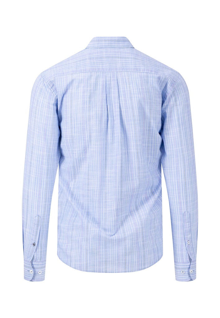 Hemden lange mouw blauw Fynch-Hatton