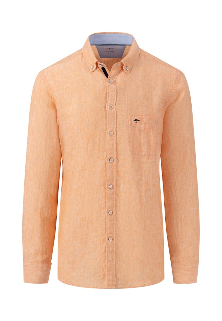 Hemden lange mouw oranje Fynch-Hatton