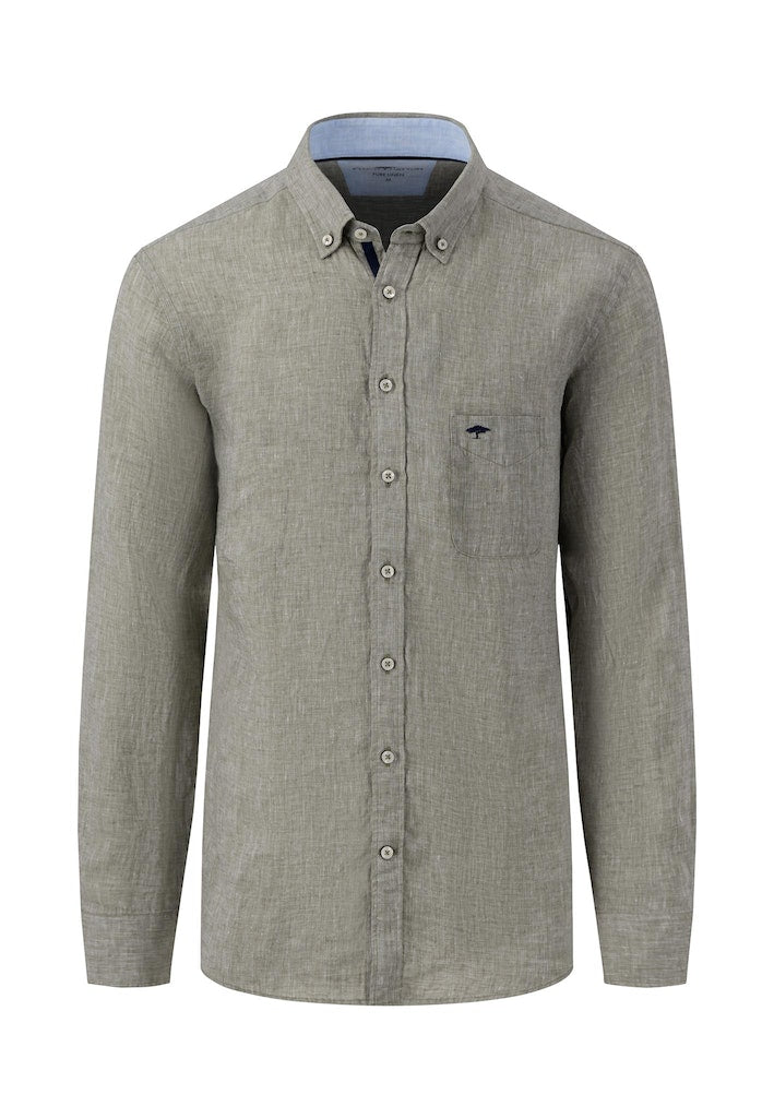 Hemden lange mouw groen Fynch-Hatton