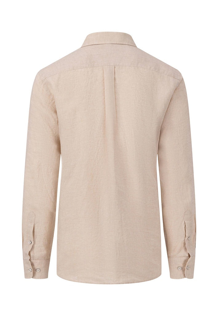 Hemden lange mouw beige Fynch-Hatton