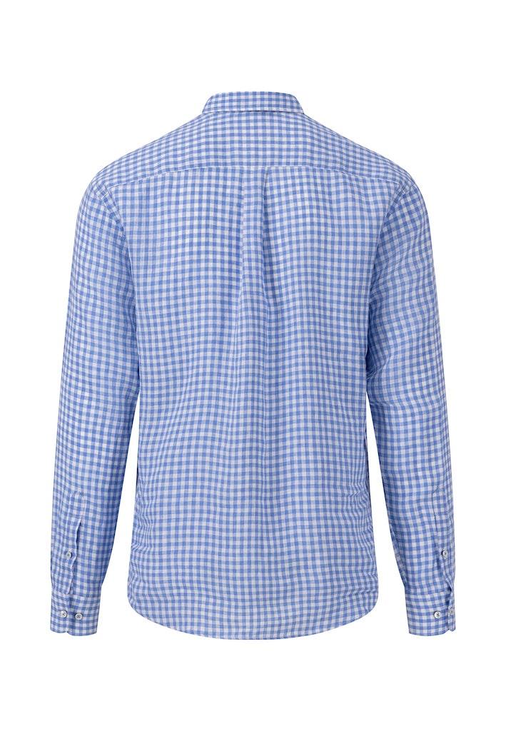 Hemden lange mouw blauw Fynch-Hatton