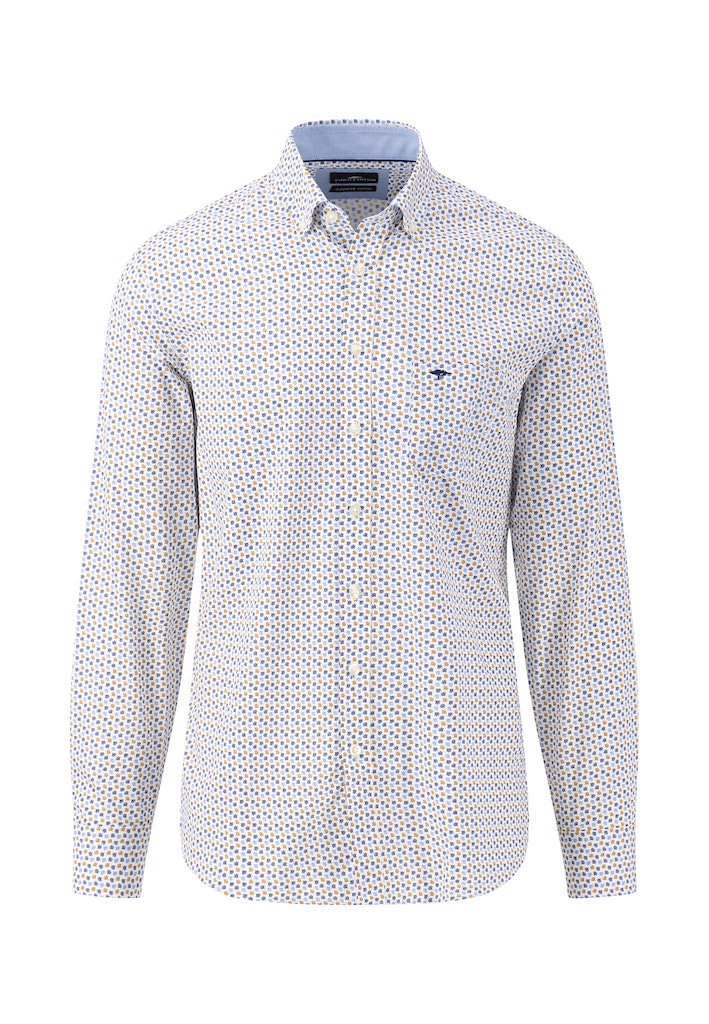 Hemden lange mouw blauw Fynch-Hatton