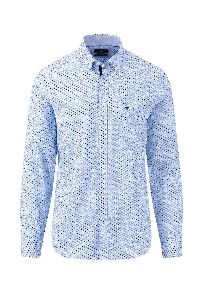 Hemden lange mouw blauw Fynch-Hatton