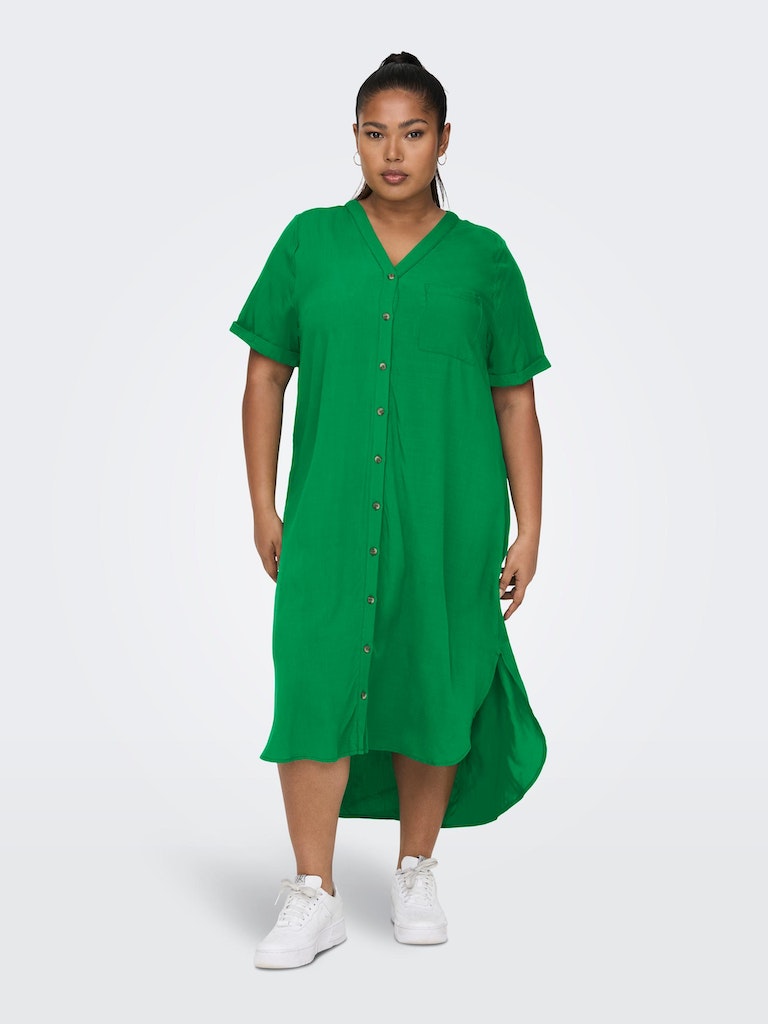 Jurken korte mouw groen ONLY Carmakoma