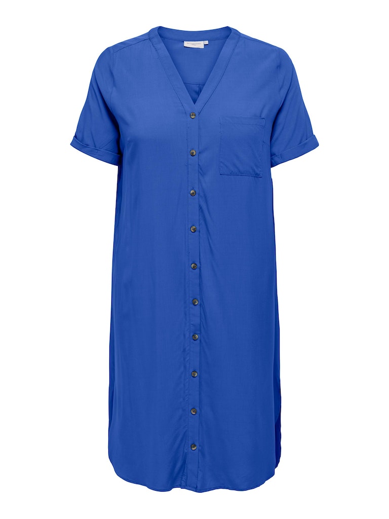 Jurken korte mouw blauw ONLY Carmakoma