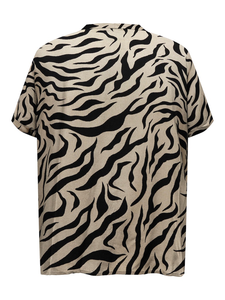 Blouses korte mouw beige ONLY Carmakoma